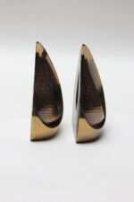 Pair of Ben Seibel for Jenfredware Brass "Flame" Bookends - Image 4