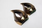 Pair of Ben Seibel for Jenfredware Brass "Flame" Bookends - Image 7