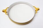 Mid-Century Modern Jens Quistgaard for Dansk Yellow "Kobenstyle" Paella Pan - Image 2