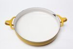 Mid-Century Modern Jens Quistgaard for Dansk Yellow "Kobenstyle" Paella Pan - Image 3