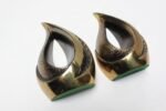 Pair of Modernist Brass "Flame" Bookends Designed by Ben Seibel for Jenfredware - Image 3