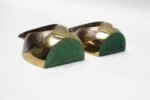 Pair of Modernist Brass "Flame" Bookends Designed by Ben Seibel for Jenfredware - Image 4