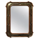 Vintage Brutalist Gilt Wall Mirror