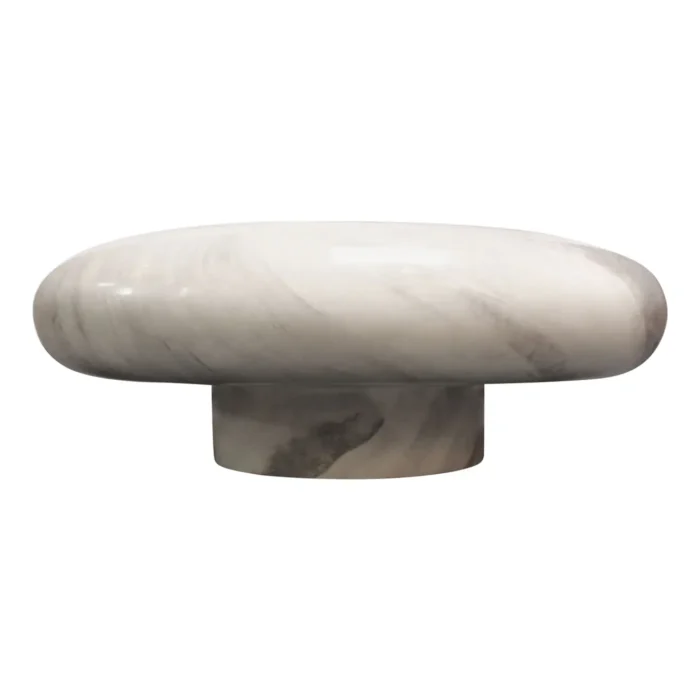 Vintage Faux-Marble Resin “Mushroom” Coffee Table