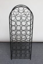 Freestanding Wrought Iron Wine Rack by Arthur Umanoff - Image 3