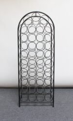 Freestanding Wrought Iron Wine Rack by Arthur Umanoff - Image 2