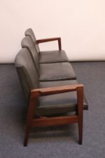 Mid-Century American Modern Three-Seat Walnut Bench - Image 5