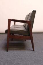 Mid-Century American Modern Three-Seat Walnut Bench - Image 7