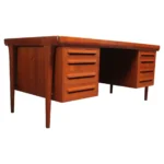 Executive Teak Desk by K.B. Simonsen for Faarup Møbelfabrik