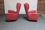 Pair of Italian Modernist Wingback Lounge Chairs by Ico Parisi - Image 7