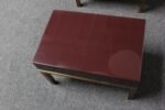 Pair of French Moderne Lacquered Mahogany and Brass Nightstands by Guy Lefèvre - Image 20