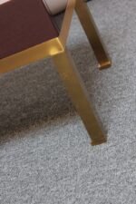 Pair of French Moderne Lacquered Mahogany and Brass Nightstands by Guy Lefèvre - Image 26