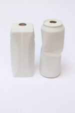 Set of Post-Modern Rosenthal Germany "Do Not Litter" Bisque Porcelain Vessels - Image 2