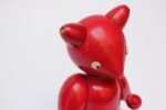 Vintage Italian Articulated Jointed Red Wooden Bear - Image 12