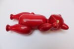 Vintage Italian Articulated Jointed Red Wooden Bear - Image 6