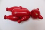 Vintage Italian Articulated Jointed Red Wooden Bear - Image 8