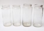 Single French Antique Blown Cylindrical Clear Glass Jar, Ten Available - Image 4