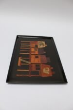 Large Mid-Century Black Resin Fisherman's Wharf "Fish" Tray by Couroc - Image 4