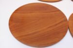 Set of Ten Danish Modern Teak Dinner Plates by Langva - Image 9