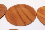 Set of Ten Danish Modern Teak Dinner Plates by Langva - Image 11