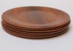 Set of Ten Danish Modern Teak Dinner Plates by Langva - Image 4