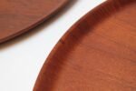 Collection of Four Large Swedish Modern Round Teak Trays - Image 10