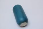 Scandinavian Modern Cerulean Stoneware "Bullet" Bud Vase - Image 13