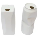 Set of Post-Modern Rosenthal Germany "Do Not Litter" Bisque Porcelain Vessels