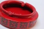 Mid-Century Italian Modern Ceramic Ashtray With Floral Motif - Image 10