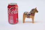 Vintage Swedish Natural Wood Grain Hand-Painted Dala Horse by Nils Olsson - Image 6