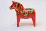 Swedish Modern Hand-Painted Dala Horse Designed by Nils Olsson - Image 2