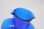 Vintage Blenko Blown Glass Cobalt Double Spout Pitcher - Image 8