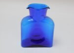 Vintage Blenko Blown Glass Cobalt Double Spout Pitcher - Image 5
