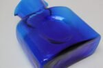 Vintage Blenko Blown Glass Cobalt Double Spout Pitcher - Image 9