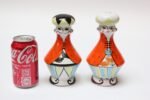 Mid-Century Italian Modern "King and Queen" Ceramic Salt and Pepper Shakers - Image 6
