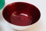 Set of Two Mid-Century Reed and Barton "Color Clad" Green and Ruby Red Silver-Plated Bowls - Image 9