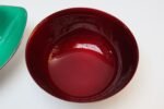 Set of Two Mid-Century Reed and Barton "Color Clad" Green and Ruby Red Silver-Plated Bowls - Image 8