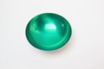 1960s Small Danish Modern Silver-Plated and Green Enameled Decorative Bowl by Meka - Image 2