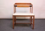 Petite Vanity/Writing Table with Stool Designed by Edward Wormley for Dunbar - Image 5