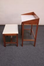 Petite Vanity/Writing Table with Stool Designed by Edward Wormley for Dunbar - Image 9