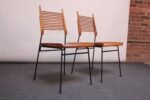 Pair of Mid-Century Modern Maple and Iron "Shovel" Chairs by Paul Mccobb - Image 2