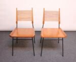Pair of Mid-Century Modern Maple and Iron "Shovel" Chairs by Paul Mccobb - Image 5