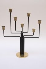 Danish Modern Seven-Arm Brass Candelabrum by Svend Aage Holm Sørensen - Image 8