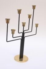 Danish Modern Seven-Arm Brass Candelabrum by Svend Aage Holm Sørensen - Image 2