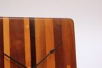Mid-Century Modern Mixed Wood Wall Clock - Image 12