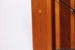 Mid-Century Modern Mixed Wood Wall Clock - Image 13