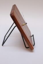 Mid-Century Modern Mixed Wood Wall Clock - Image 6