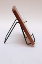 Mid-Century Modern Mixed Wood Wall Clock - Image 5