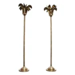 Pair of Vintage Brass "Palm Tree Frond" Floor Lamps by Hart Associates