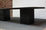 Large Italian Rosewood and Leather Conference Table/Desk By Hans Von Klier - Image 5